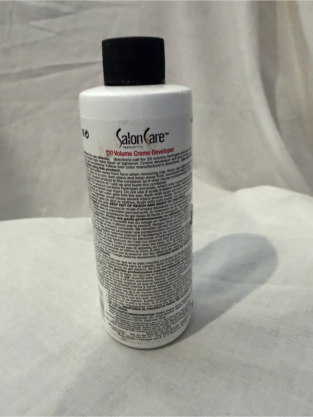Salon Care 20 Volume Creme Developer - White with Red Accents - Picture 2 of 2